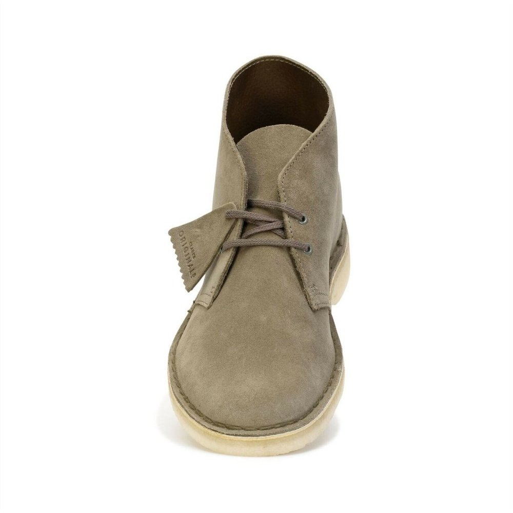 Clarks Originals Desert Boots Men's Olive Green Suede 26138234 - Picture 3 of 16